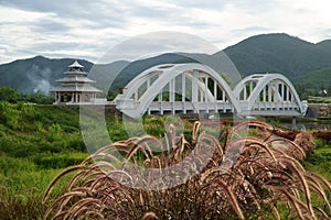 Image of The Tha Chomphu Railway Bridge or White Bridge