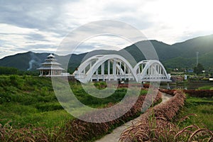 Image of The Tha Chomphu Railway Bridge or White Bridge