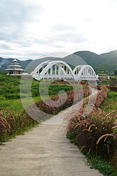 Image of The Tha Chomphu Railway Bridge or White Bridge