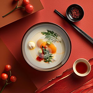 The image of Traditional Japanese Cuisine: Savory Delight of Chawanmushi, photo