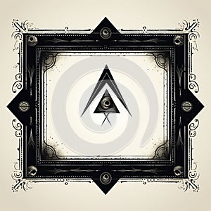 an image of a triangle with an eye in the middle