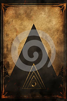 an image of a triangle with an eye in the middle