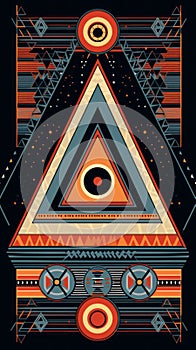 an image of a triangle with an eye in the middle