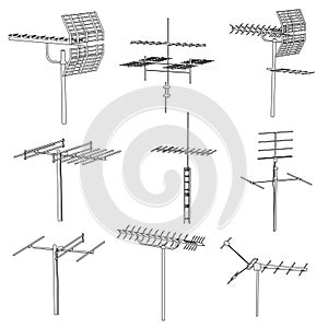 Image of tv antennes