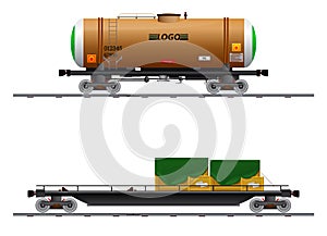 The image of two cargo carriage