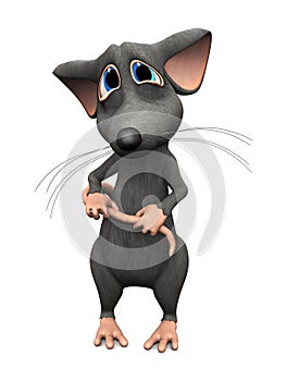 Image two of cartoon mouse with big sad eyes.