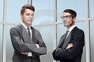 Image of two young businessmen