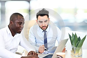 Image of two young businessmen