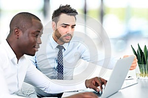 Image of two young businessmen