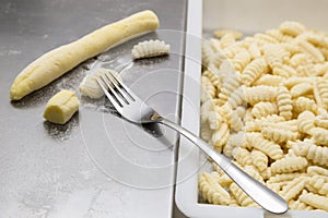 Image of typical italian pasta preparation called gnocchi 3