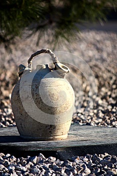 Image of a typical Spanish ceramic jug photo