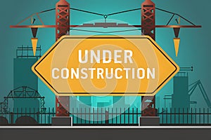 Image Under construction background perfect for attention content vector
