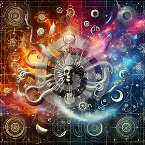 image of universal astral forces and Faith of zodiac messing adventure.