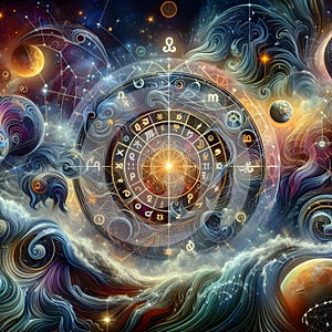 image of universal astral forces and Faith of zodiac messing adventure.