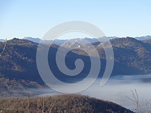 Image of the unusual cloudes patterns