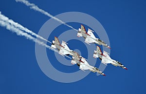 USAF Thunderbirds flying in formation