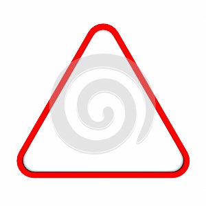 Image of various road signs isolated on a white background. 3D rendering