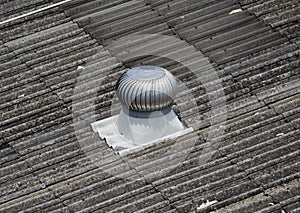 Image of Ventilators fan on the roof.