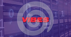 Image of vibes over violet server room photo