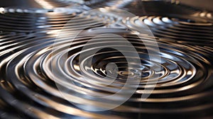 An image of a vibrating metal plate shows the effects of a newly designed acoustic metamaterial in action. The waves