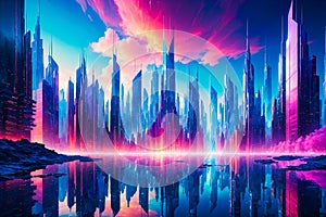 Image of a vivid city scape