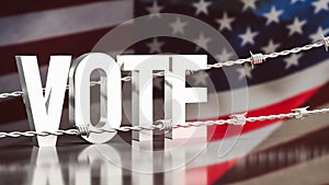 The image for Voting in the United States 3d rendering