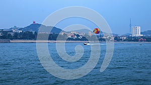 A pleasant view of Qingdao seaside scenery