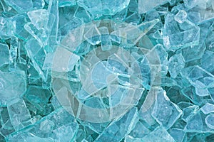 Image of waste glass for recycling in industry,broken glass recycled photo