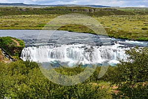 Faxafoss or Faxi waterfall in Iceland photo