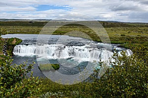 Faxafoss or Faxi waterfall in Iceland photo