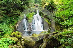 waterfall at Triberg in the black forest area Germany