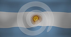 Image of waving flag of argentina