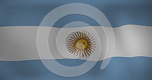 Image of waving flag of argentina