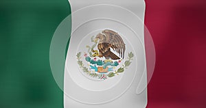 Image of waving flag of mexico