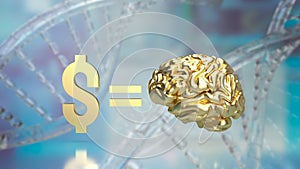 The image for Ways to Rewire Your Brain to Make More Money concept 3d rendering