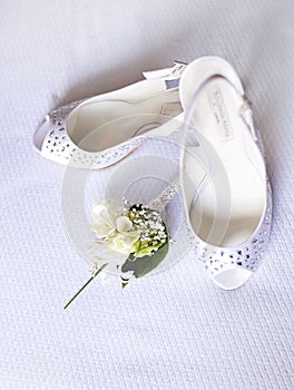 Bride shoes photo