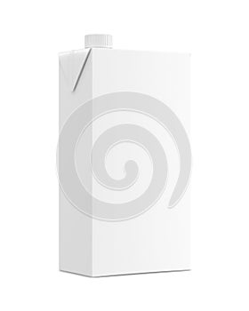 an image of a White Carton Package isolated on a white background