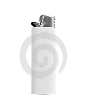 An image of a White Lighter isolated on a white background