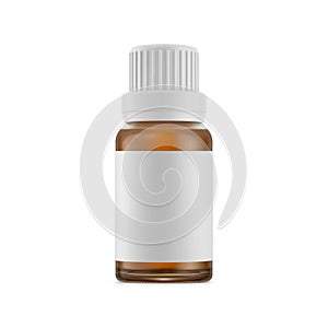 An image White Oil Bottle isolated on a white background