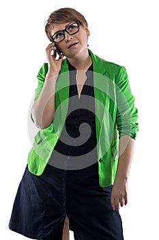 Image woman talking on the phone