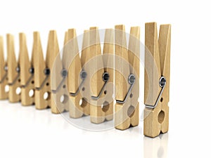 Image of Wooden clothespins