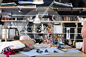 Image of workplace of designer