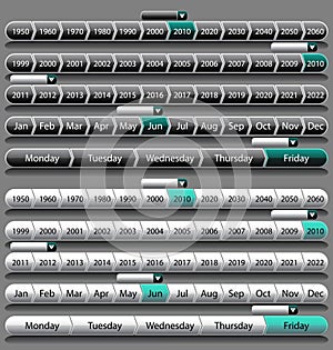 Year Decade Timeline Chart Menu photo