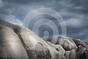 Images of the cappodocia rock formations in Turkey