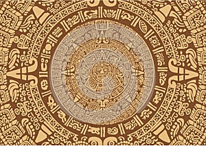 Ancient Mayan Calendar photo