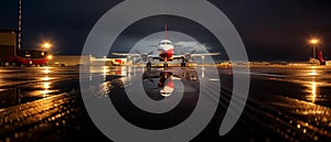 Images generated from AI, Picture of an airplane airplane picture Parked on the airport,