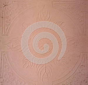 The images pattern on the wall of the house
