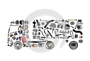 Images truck assembled from new spare parts