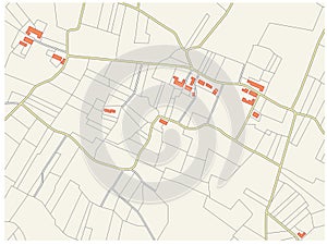 Imaginary cadastre plan photo