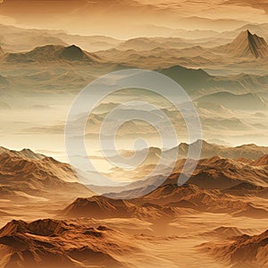 Imaginary desert with layered mesh and swirling vortexes (tiled)